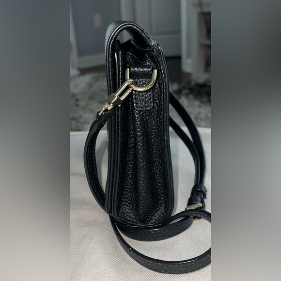 Metro City Crossbody Satchel Bag Black Leather Shoulder Purse Clutch Womens Gift - Picture 5 of 12